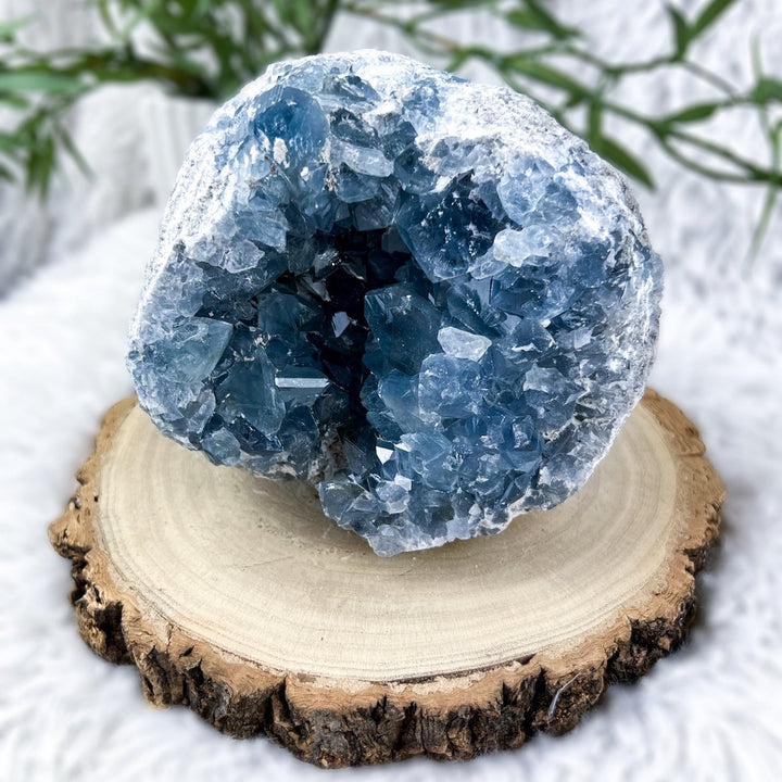 Coelestin Unikat 3,2 Kg - SoulGlow - balance, blau, Coelestin