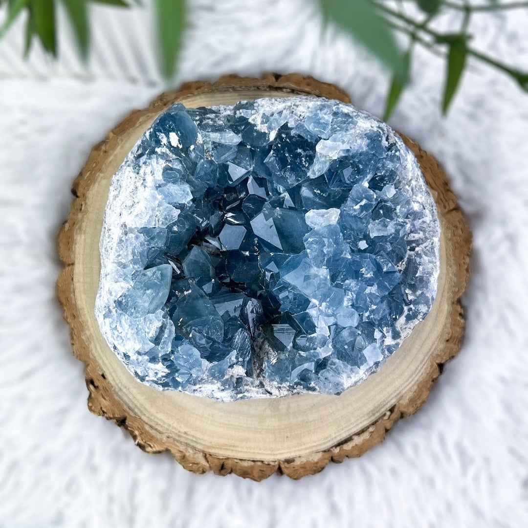 Coelestin Unikat 3,2 Kg - SoulGlow - balance, blau, Coelestin