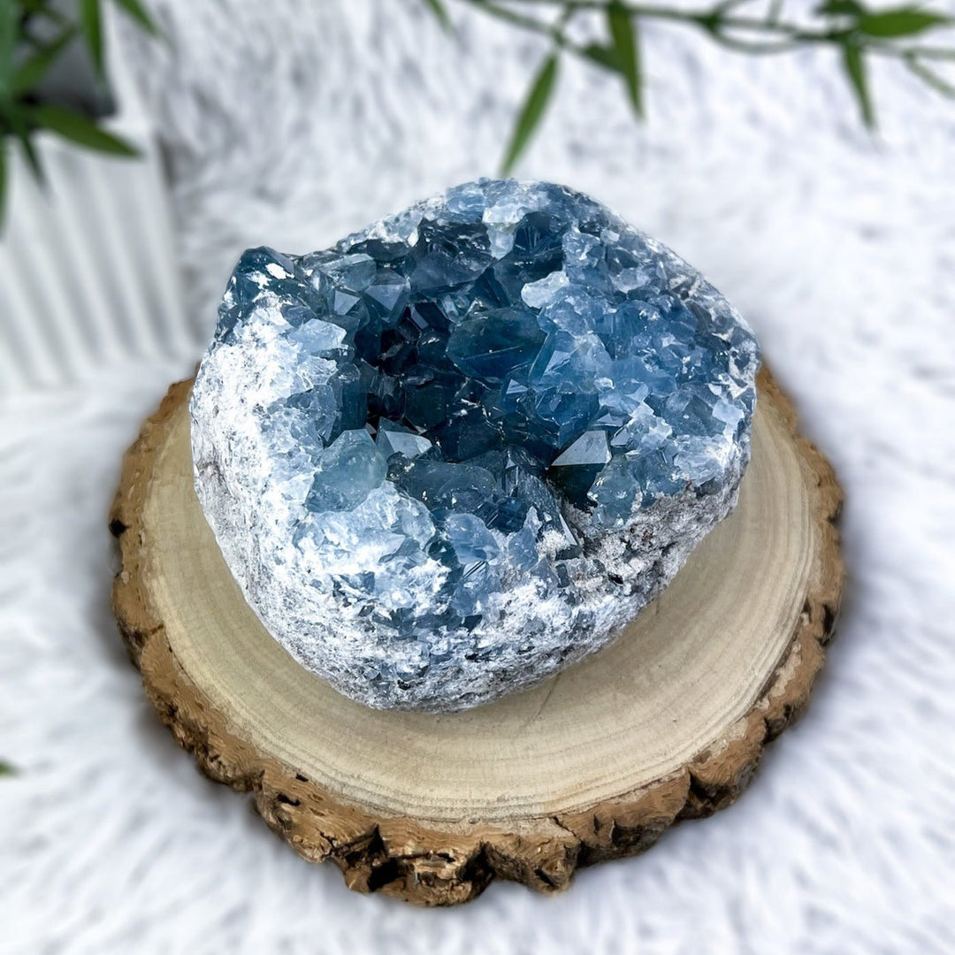 Coelestin Unikat 3,2 Kg - SoulGlow - balance, blau, Coelestin