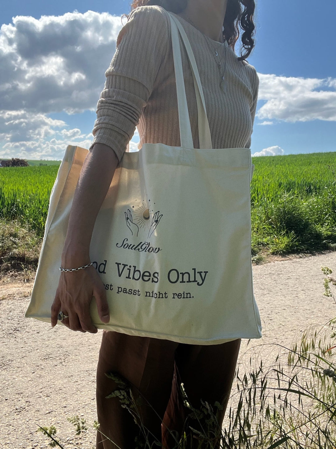 Good Vibes Only - Organic Shopping - Bag - SoulGlow - Englisch, Organic Shopping - Bag, recycelte