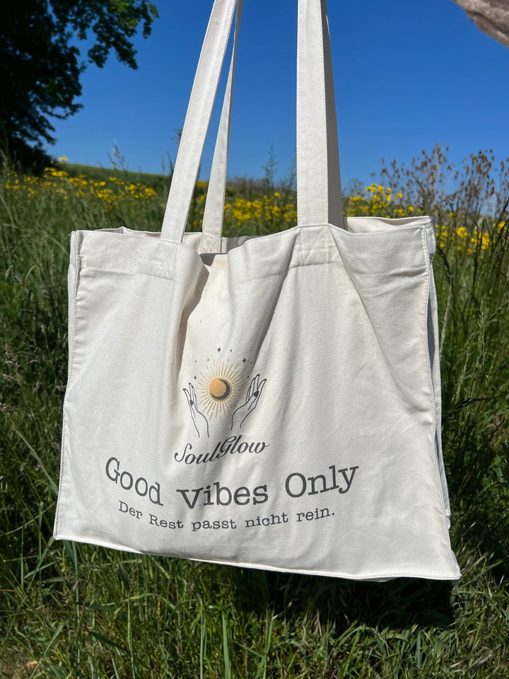 Good Vibes Only - Organic Shopping - Bag - SoulGlow - Englisch, Organic Shopping - Bag, recycelte