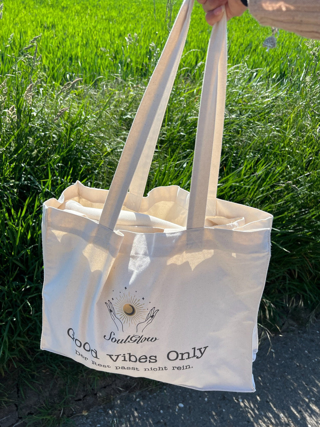 Good Vibes Only - Organic Shopping - Bag - SoulGlow - Englisch, Organic Shopping - Bag, recycelte
