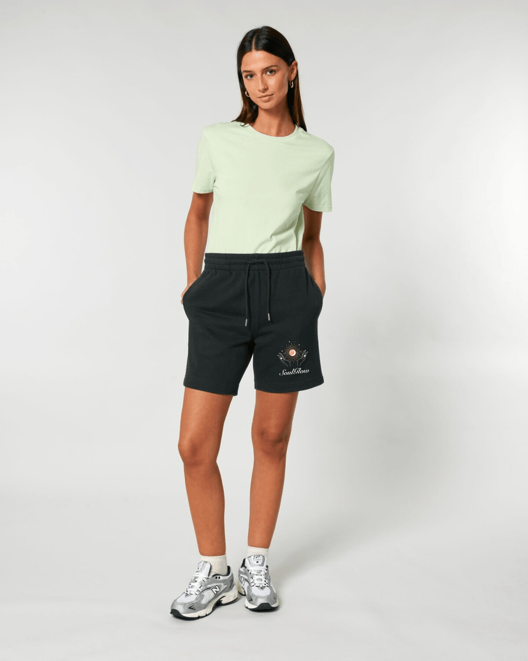 SoulGlow Organic Jogger Shorts - SoulGlow - Bio - Baumwolle, Hose, Kleidung
