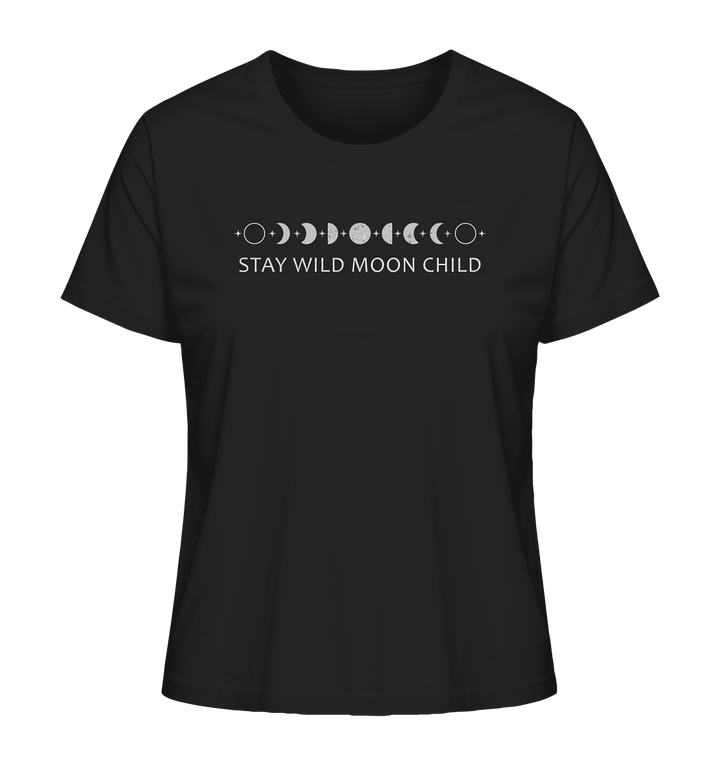 Stay Wild Moon Child - Ladies Organic Shirt - SoulGlow - Bio - Baumwolle, Kleidung, Ladies Organic Shirt