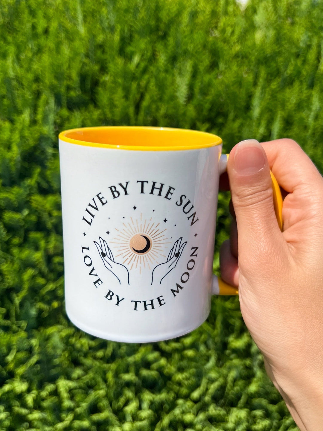 Sun and Moon - Tasse zweifarbig - SoulGlow - Keramik, Kleidung, Mond