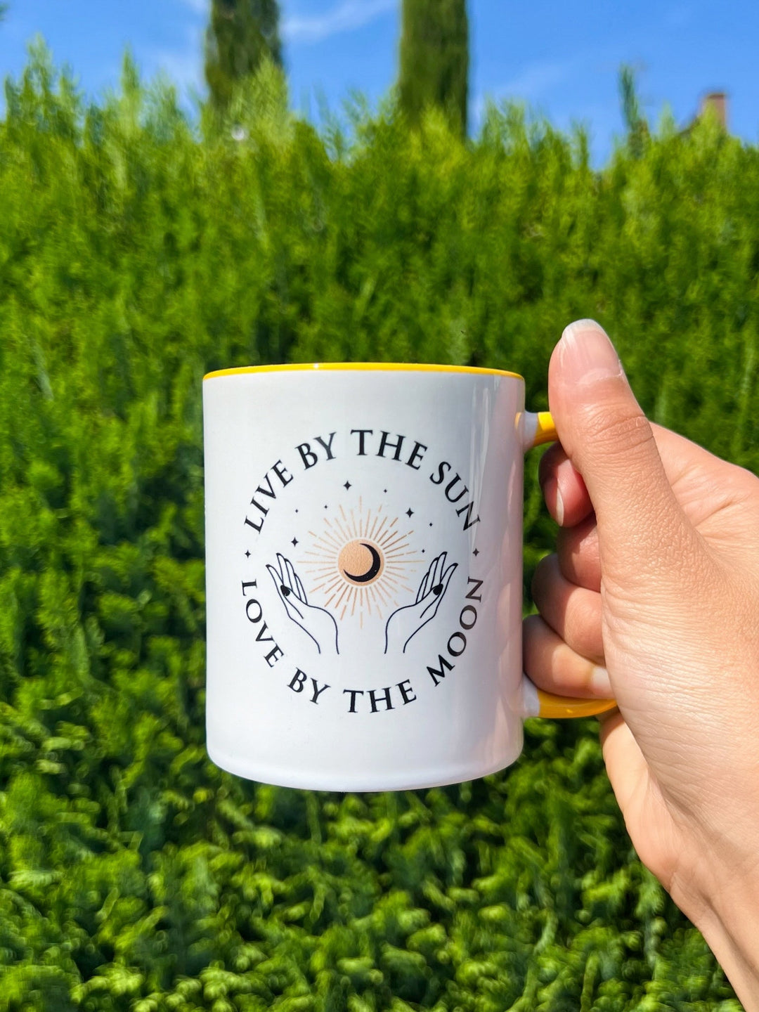 Sun and Moon - Tasse zweifarbig - SoulGlow - Keramik, Kleidung, Mond