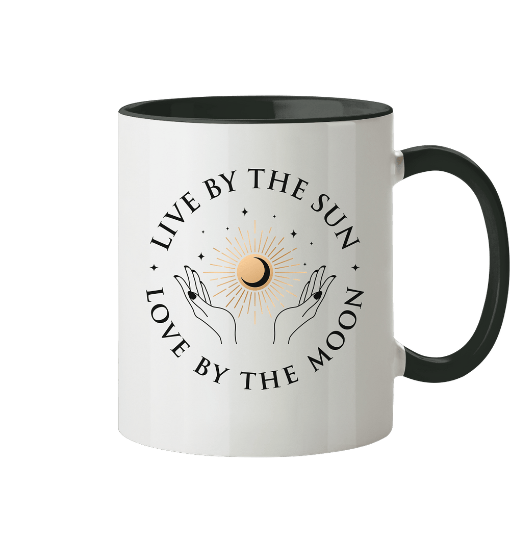 Sun and Moon - Tasse zweifarbig - SoulGlow - Keramik, Kleidung, Mond