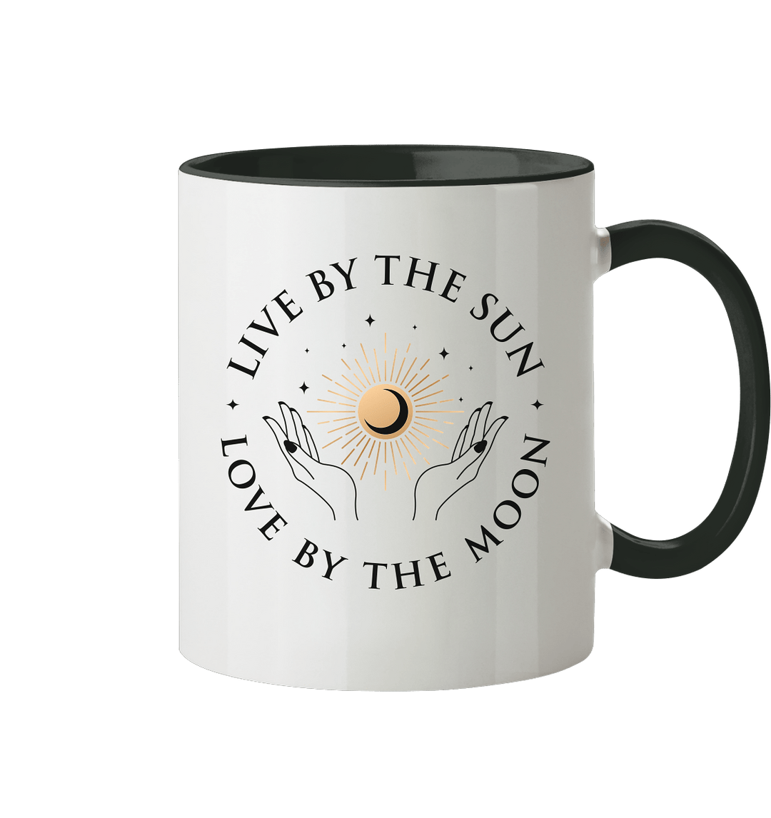Sun and Moon - Tasse zweifarbig - SoulGlow - Keramik, Kleidung, Mond