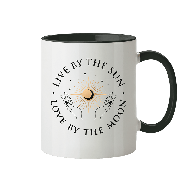 Sun and Moon - Tasse zweifarbig - SoulGlow - Keramik, Kleidung, Mond