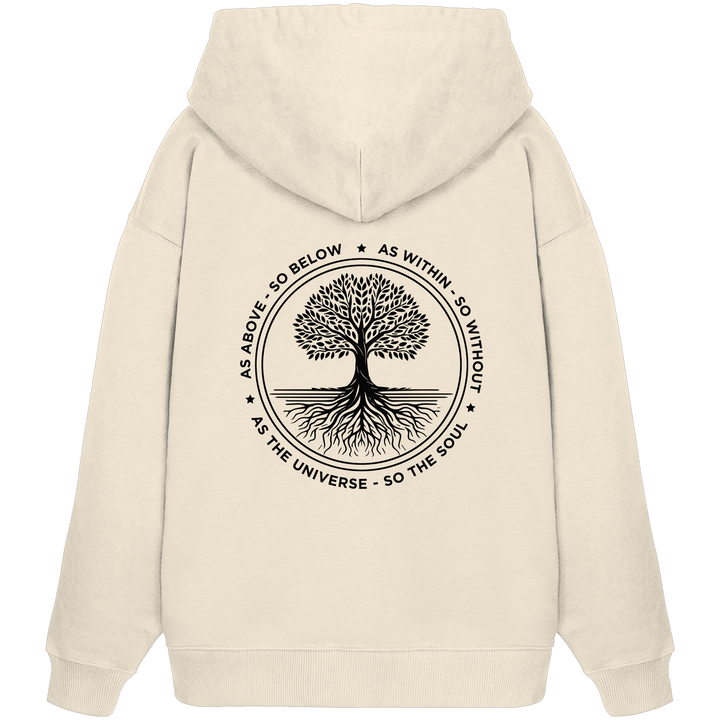 Tree of Life - Organic Oversize Hoodie - SoulGlow - Hoodie, Kleidung, Lebensbaum