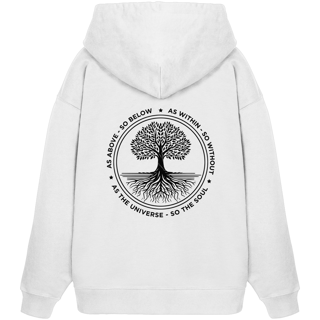 Tree of Life - Organic Oversize Hoodie - SoulGlow - Hoodie, Kleidung, Lebensbaum