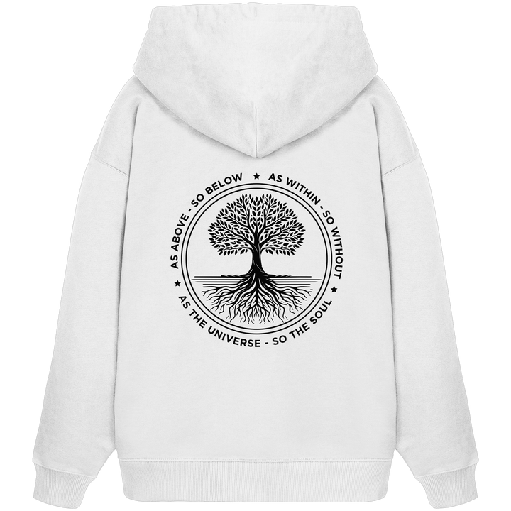 Tree of Life - Organic Oversize Hoodie - SoulGlow - Hoodie, Kleidung, Lebensbaum