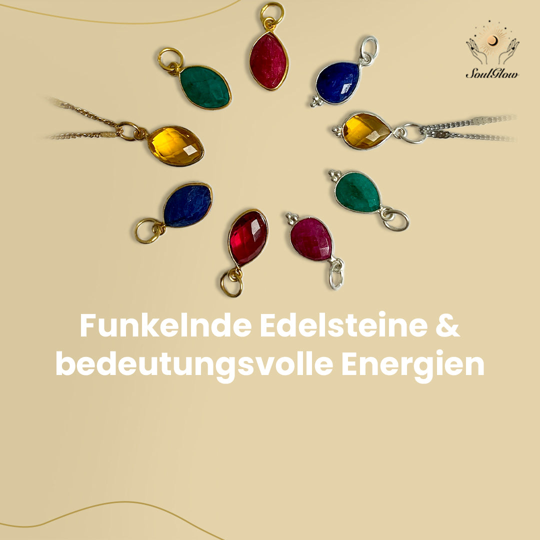 SoulGlow Schmuck Mobile Banner Funkelnde Edelsteine