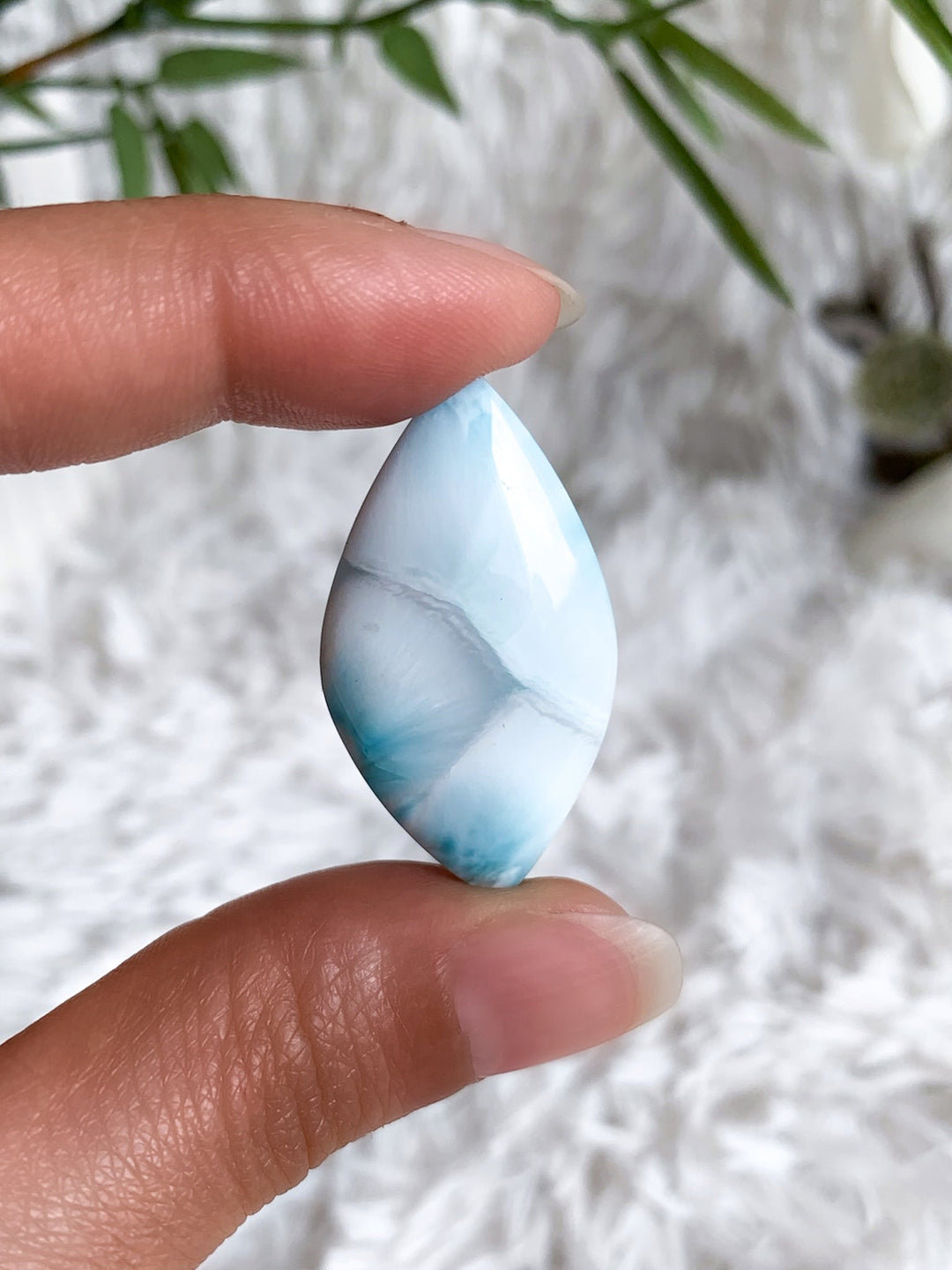 Larimar Anhänger - SoulGlow - Anhänger, balance, blau