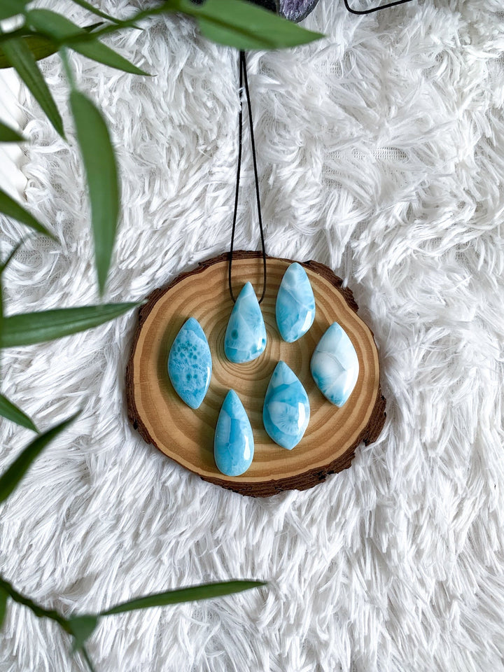 Larimar Anhänger - SoulGlow - Anhänger, balance, blau