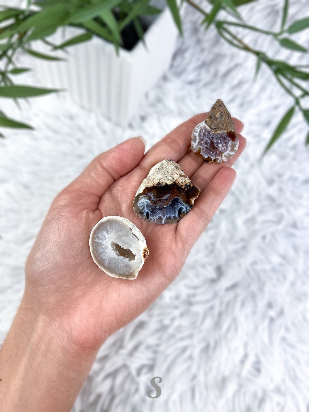 Achat Geode, Glücksgeode - SoulGlow - achat, Achat Geode, balance
