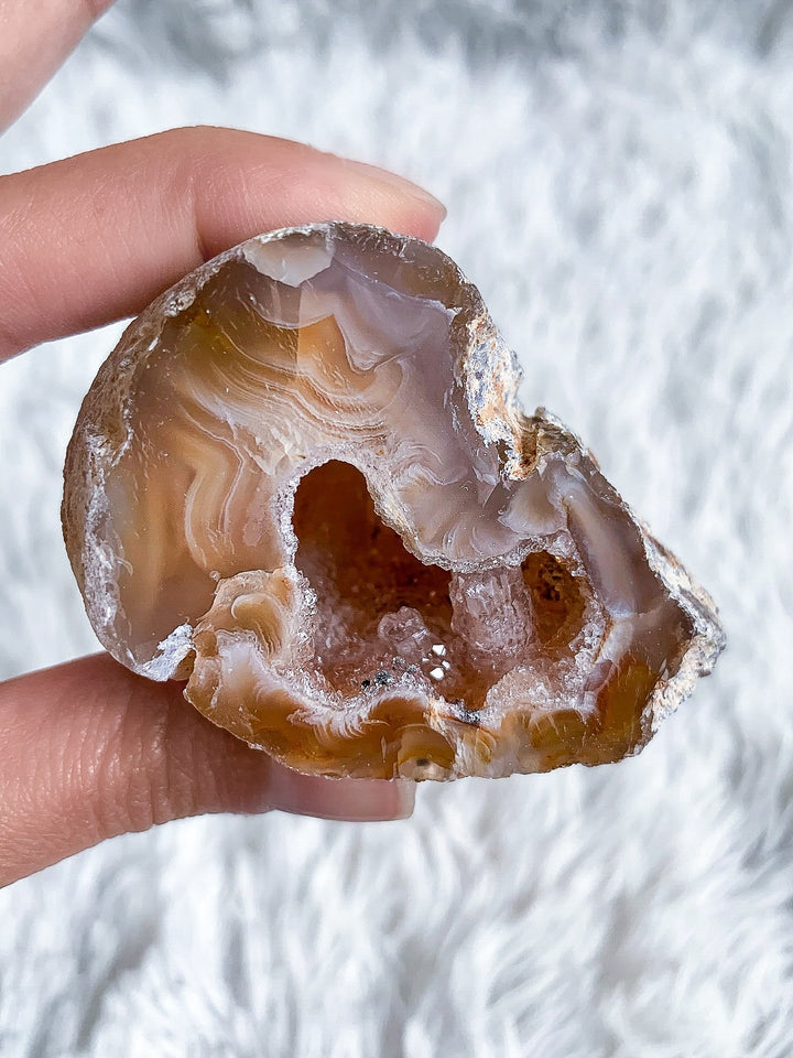 Achat Geode, Glücksgeode - SoulGlow - achat, Achat Geode, balance