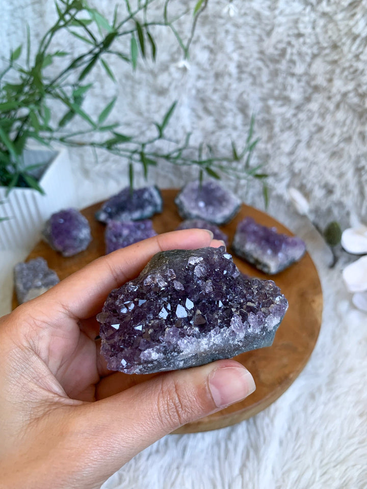 Amethyst Drusenstück S - XL - SoulGlow - Amethyst, Aufladung, balance