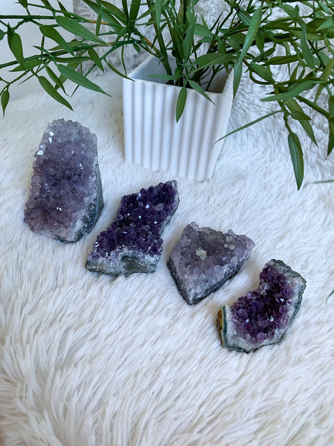 Amethyst Drusenstück S - XL - SoulGlow - Amethyst, Aufladung, balance