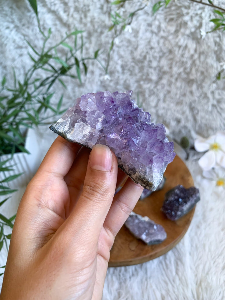 Amethyst Drusenstück S - XL - SoulGlow - Amethyst, Aufladung, balance