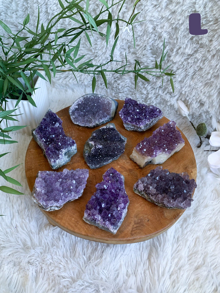 Amethyst Drusenstück S - XL - SoulGlow - Amethyst, Aufladung, balance