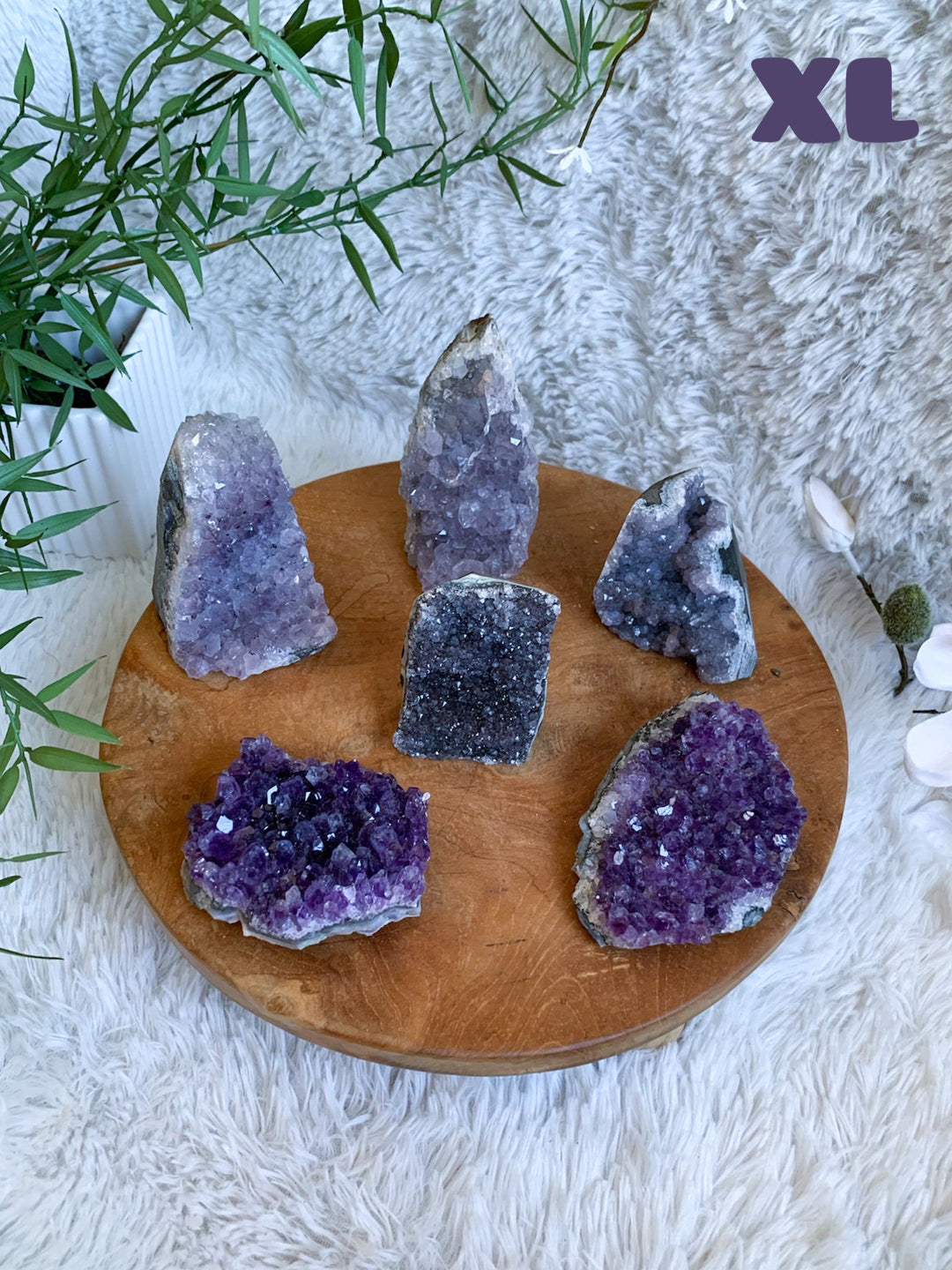 Amethyst Drusenstück S - XL - SoulGlow - Amethyst, Aufladung, balance