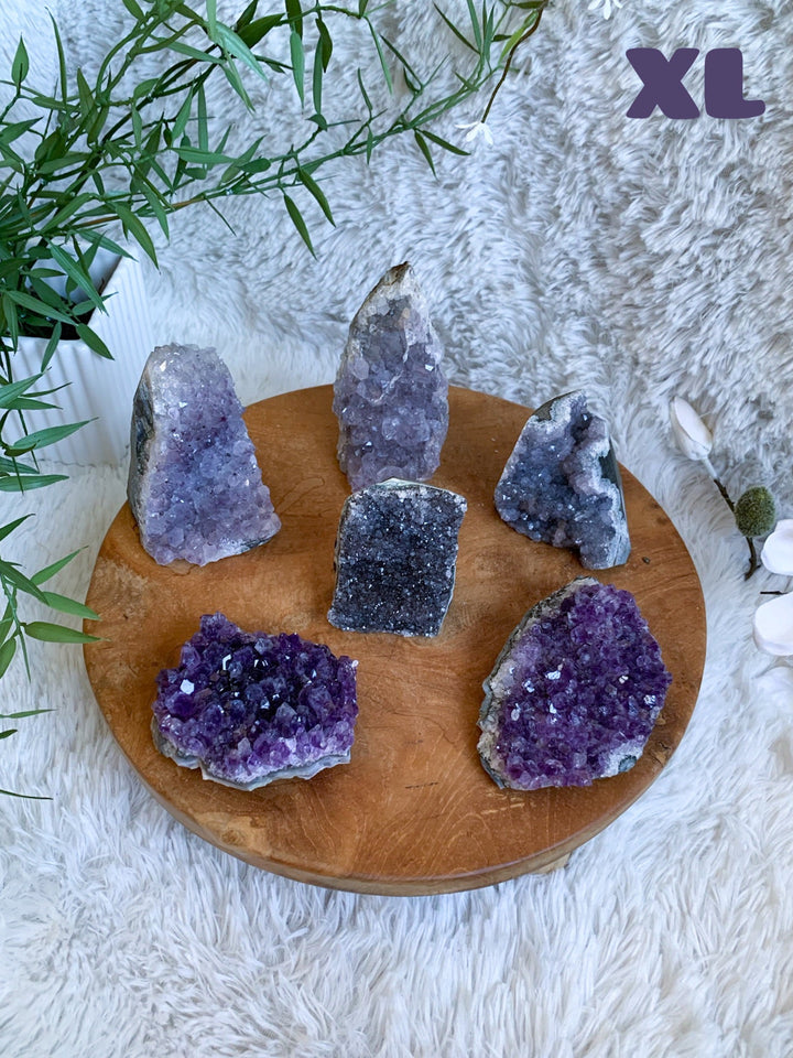 Amethyst Drusenstück S - XL - SoulGlow - Amethyst, Aufladung, balance
