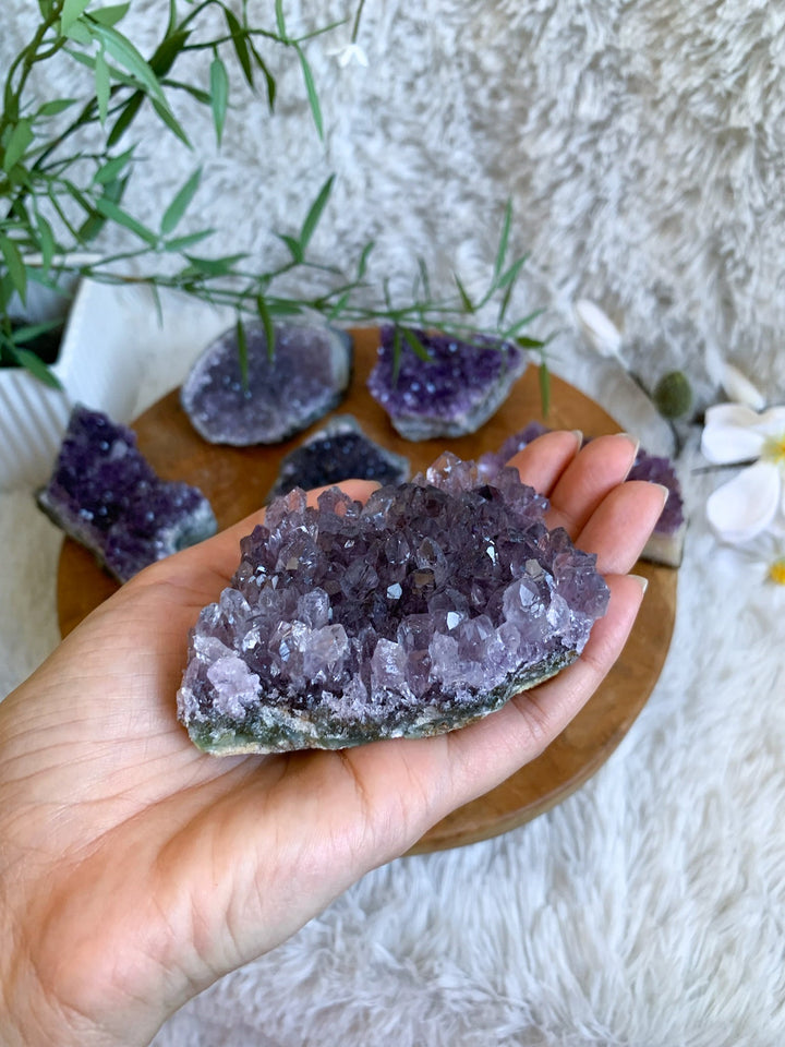 Amethyst Drusenstück S - XL - SoulGlow - Amethyst, Aufladung, balance