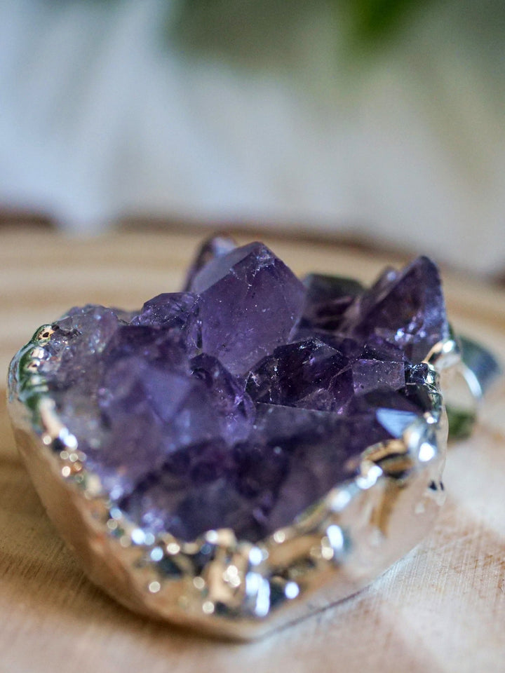 Amethyst Rohkristall Anhänger - SoulGlow - Amethyst, Anhänger mit Öse, balance