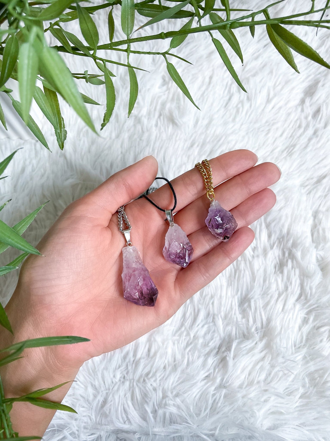 Amethyst Spitzen Anhänger - SoulGlow - Amethyst, Amethyst Spitze, Anhänger mit Öse