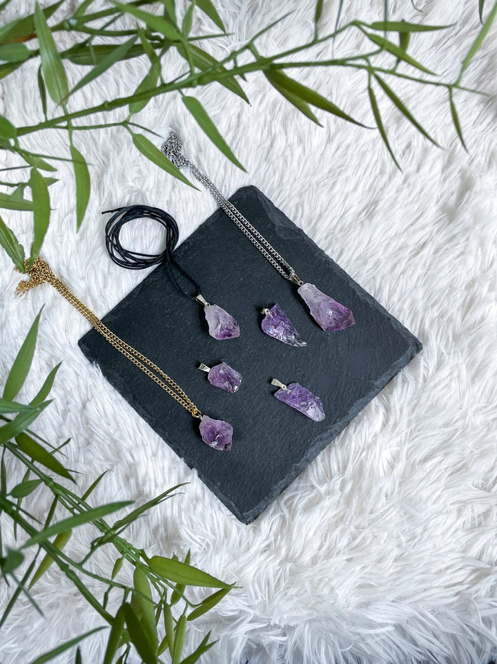 Amethyst Spitzen Anhänger - SoulGlow - Amethyst, Amethyst Spitze, Anhänger mit Öse