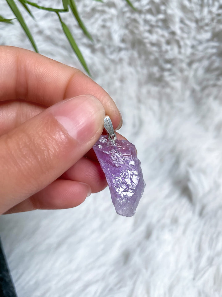 Amethyst Spitzen Anhänger - SoulGlow - Amethyst, Amethyst Spitze, Anhänger mit Öse
