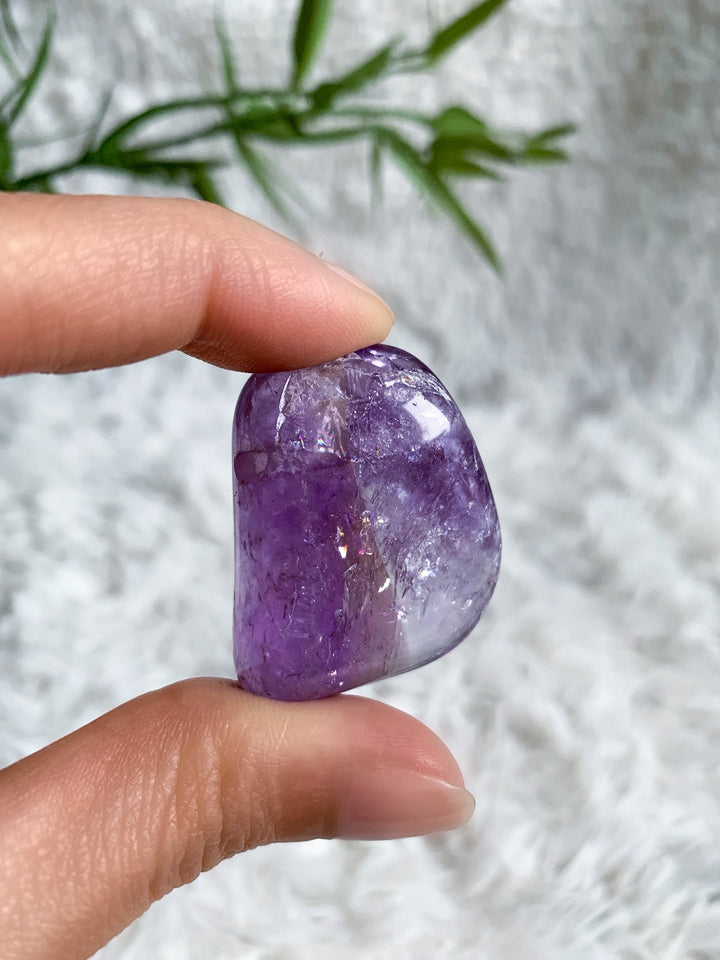Amethyst Trommelstein Anhänger - SoulGlow - Amethyst, Anhänger, balance