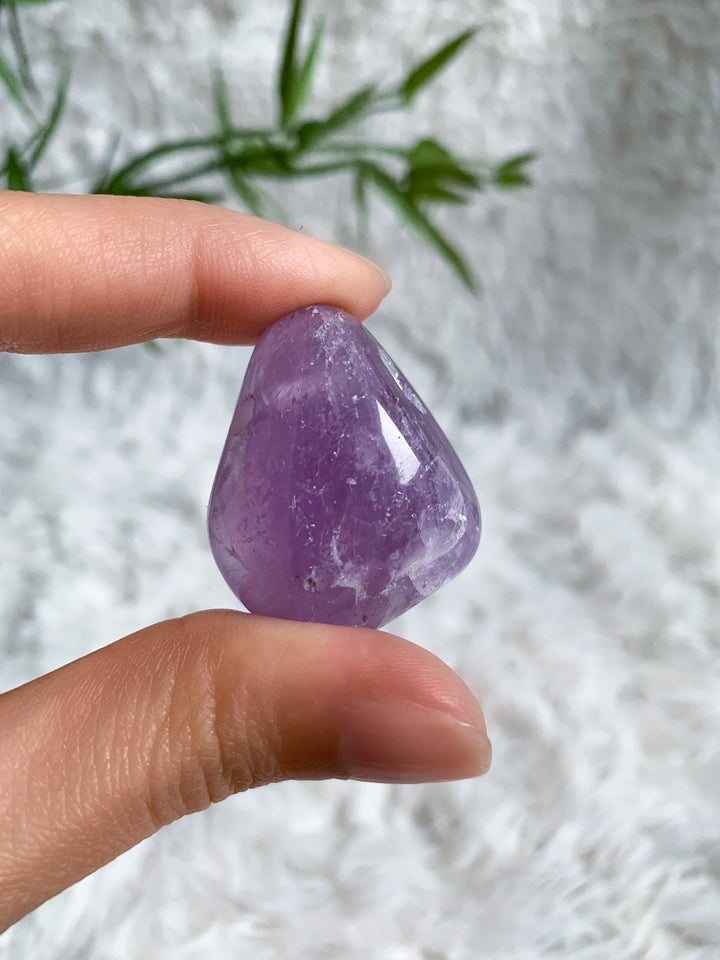 Amethyst Trommelstein Anhänger - SoulGlow - Amethyst, Anhänger, balance
