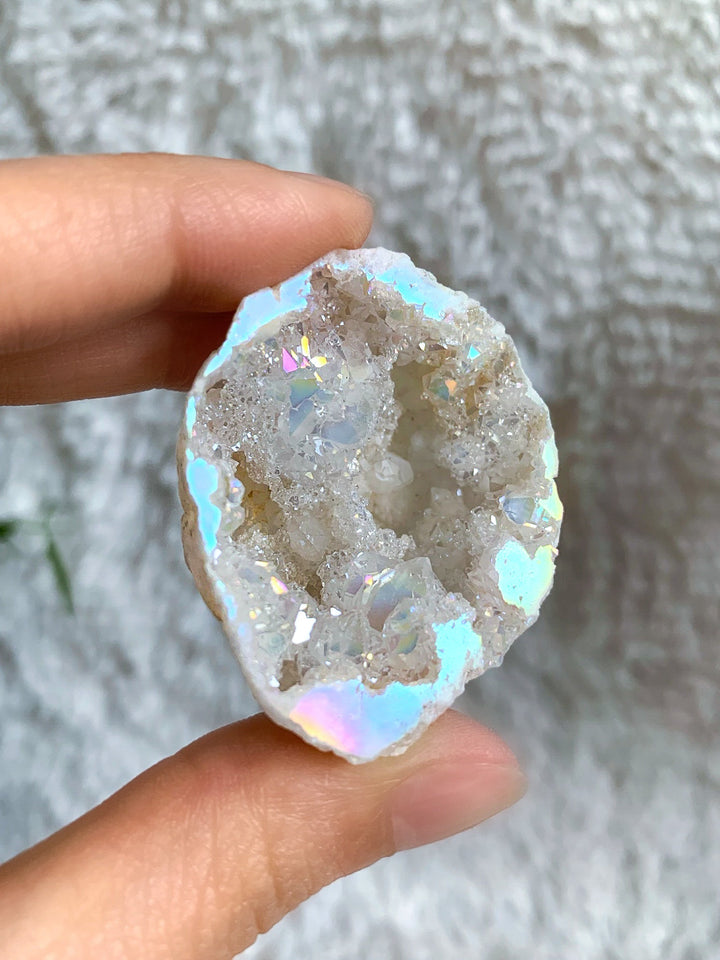 Angel Aura Geode - SoulGlow - Angel Aura, Bergkristall, Energie