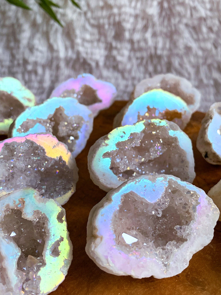 Angel Aura Geode - SoulGlow - Angel Aura, Bergkristall, Energie