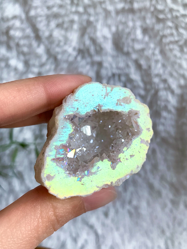 Angel Aura Geode - SoulGlow - Angel Aura, Bergkristall, Energie