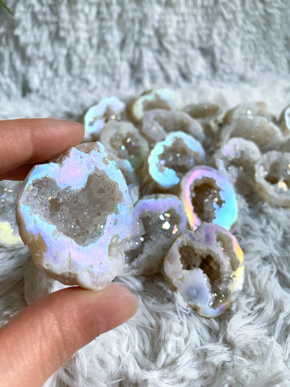 Angel Aura Geode - SoulGlow - Angel Aura, Bergkristall, Energie