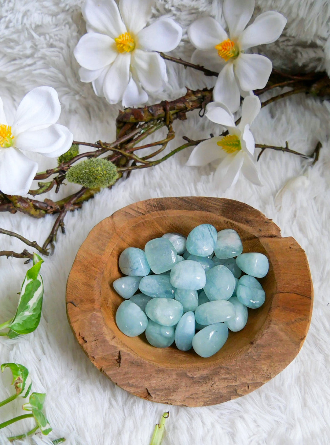 Aquamarin Trommelsteine - SoulGlow - _wf_cus, Aquamarin, balance