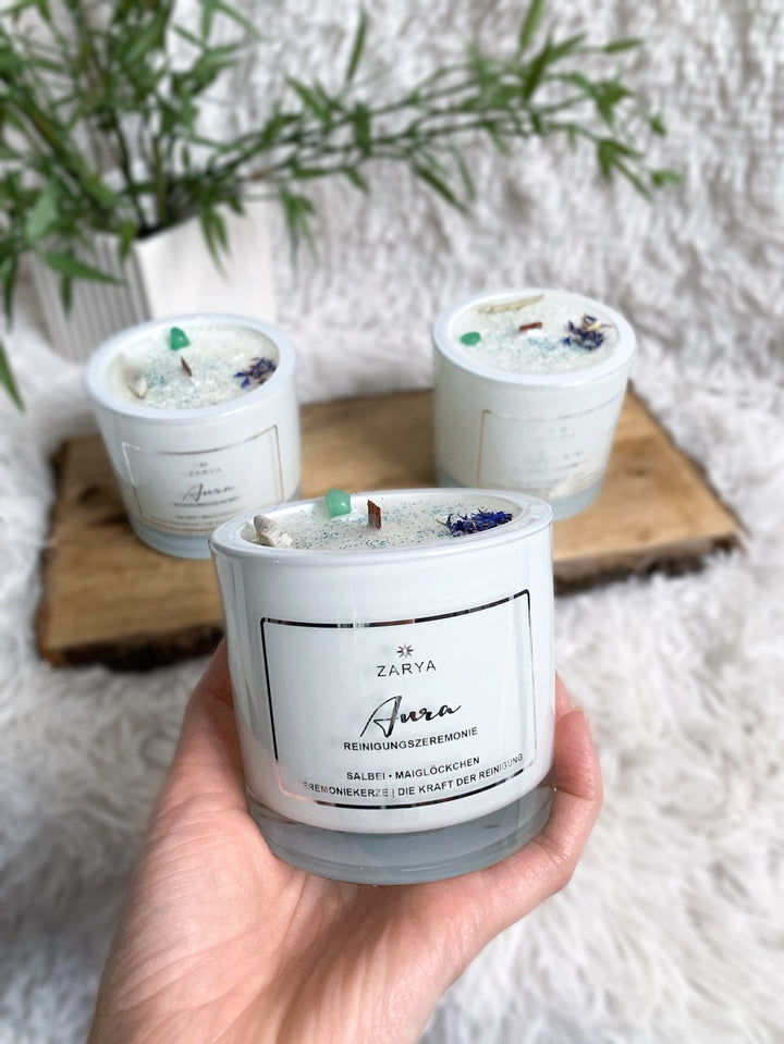 Aura - Zeremoniekerze – Salbei | Reinigung - SoulGlow - Aura, Kerzen, not - on - sale