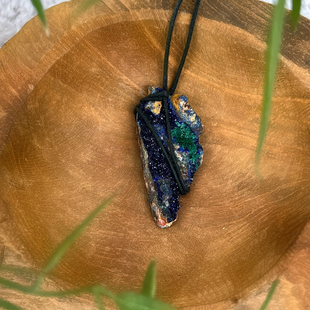 Azurit Malachit Anhänger | Unikat - SoulGlow - Anhänger, Azurit, Azurit Malachit