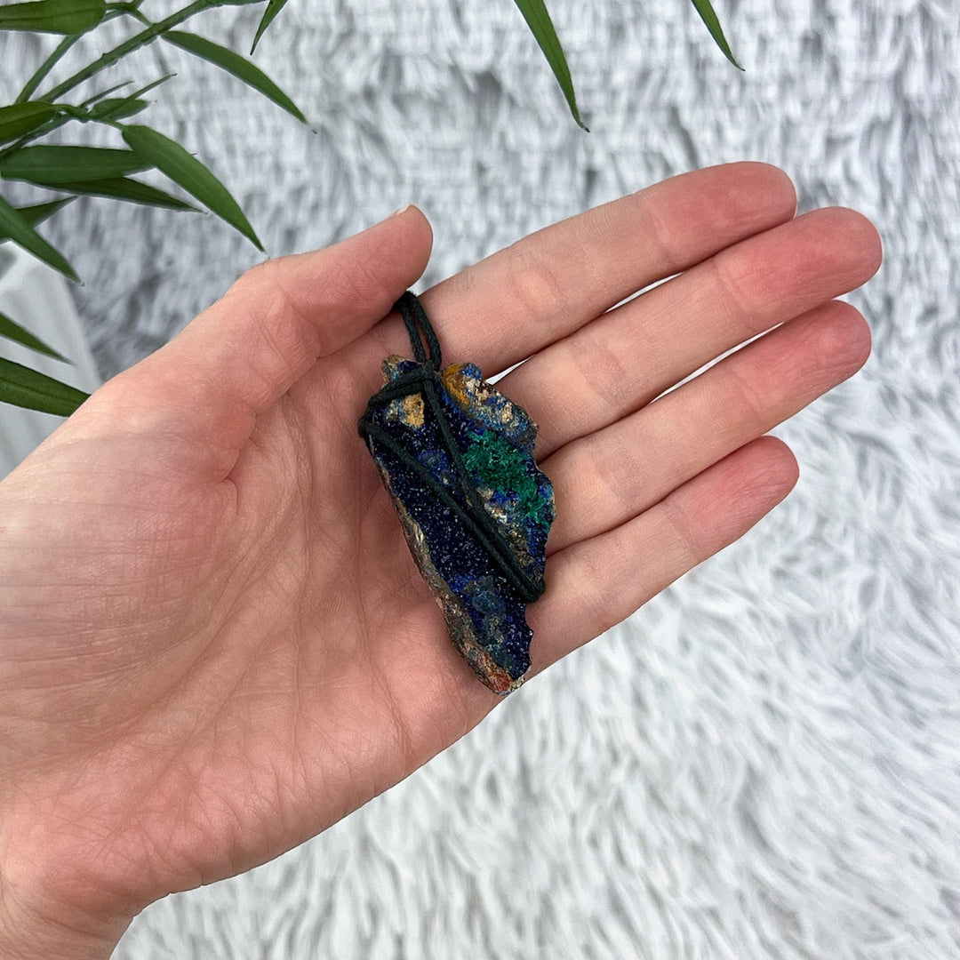 Azurit Malachit Anhänger | Unikat - SoulGlow - Anhänger, Azurit, Azurit Malachit