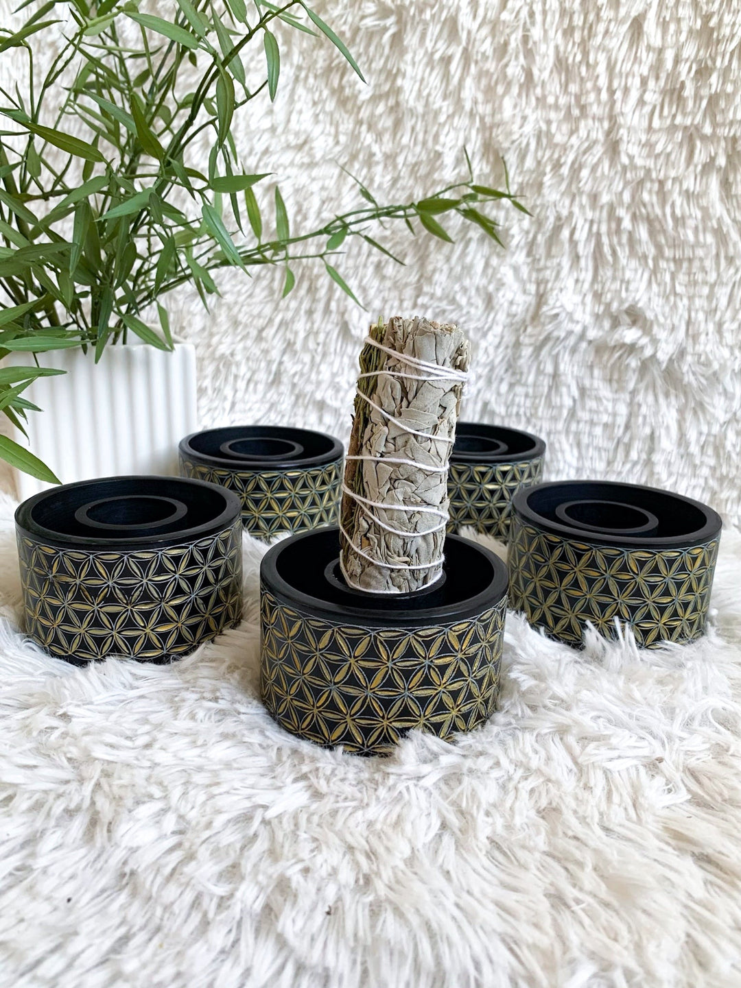 Blume des Lebens Halter für Räucherwerk - SoulGlow - Aura, Blume des Lebens, Deko