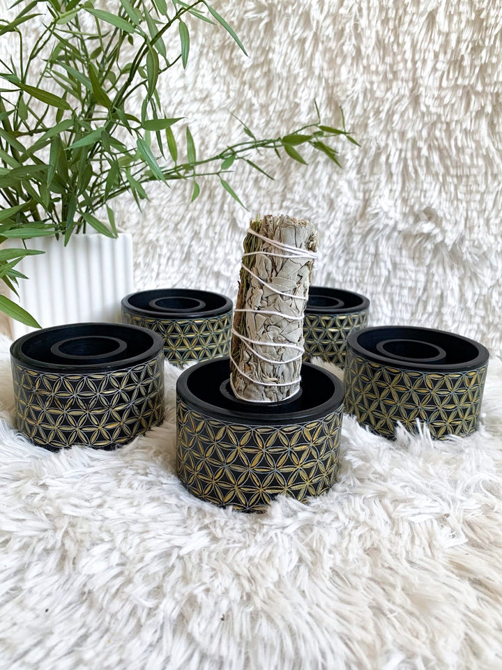 Blume des Lebens Halter für Räucherwerk - SoulGlow - Aura, Blume des Lebens, Deko