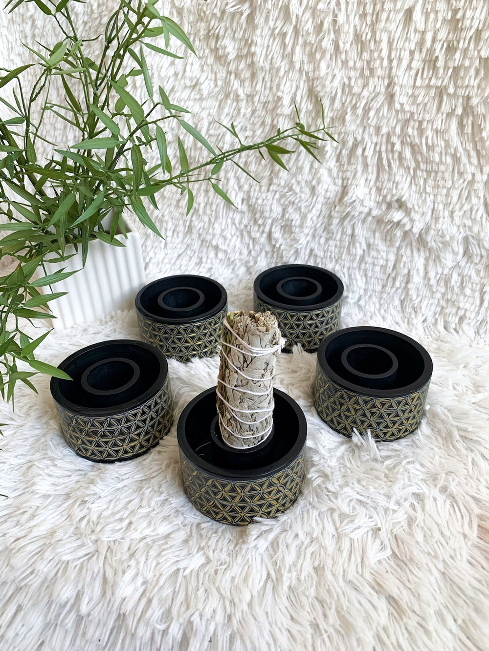 Blume des Lebens Halter für Räucherwerk - SoulGlow - Aura, Blume des Lebens, Deko