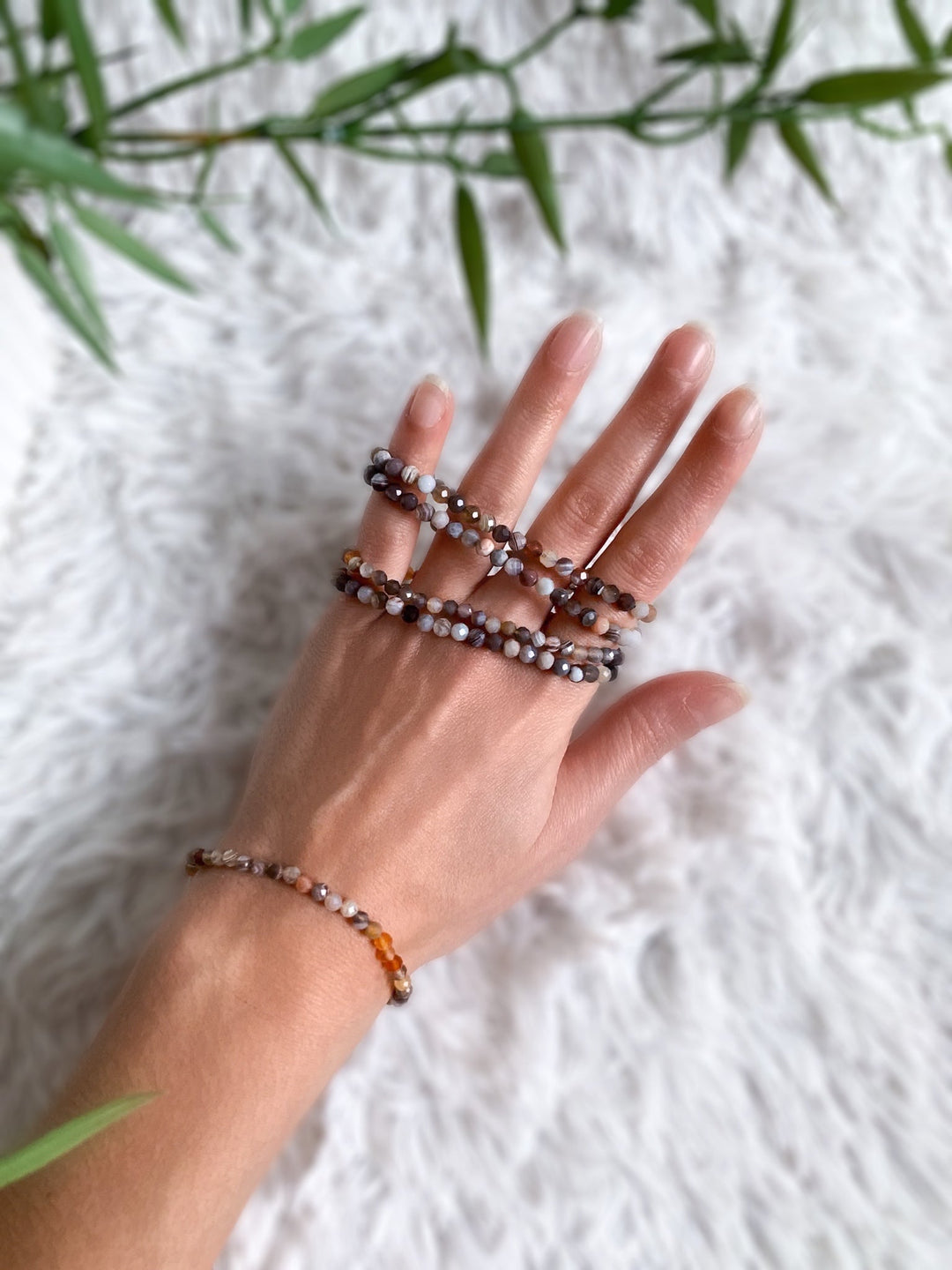Botswana Achat Armband facettiert - SoulGlow - achat, Armband, balance