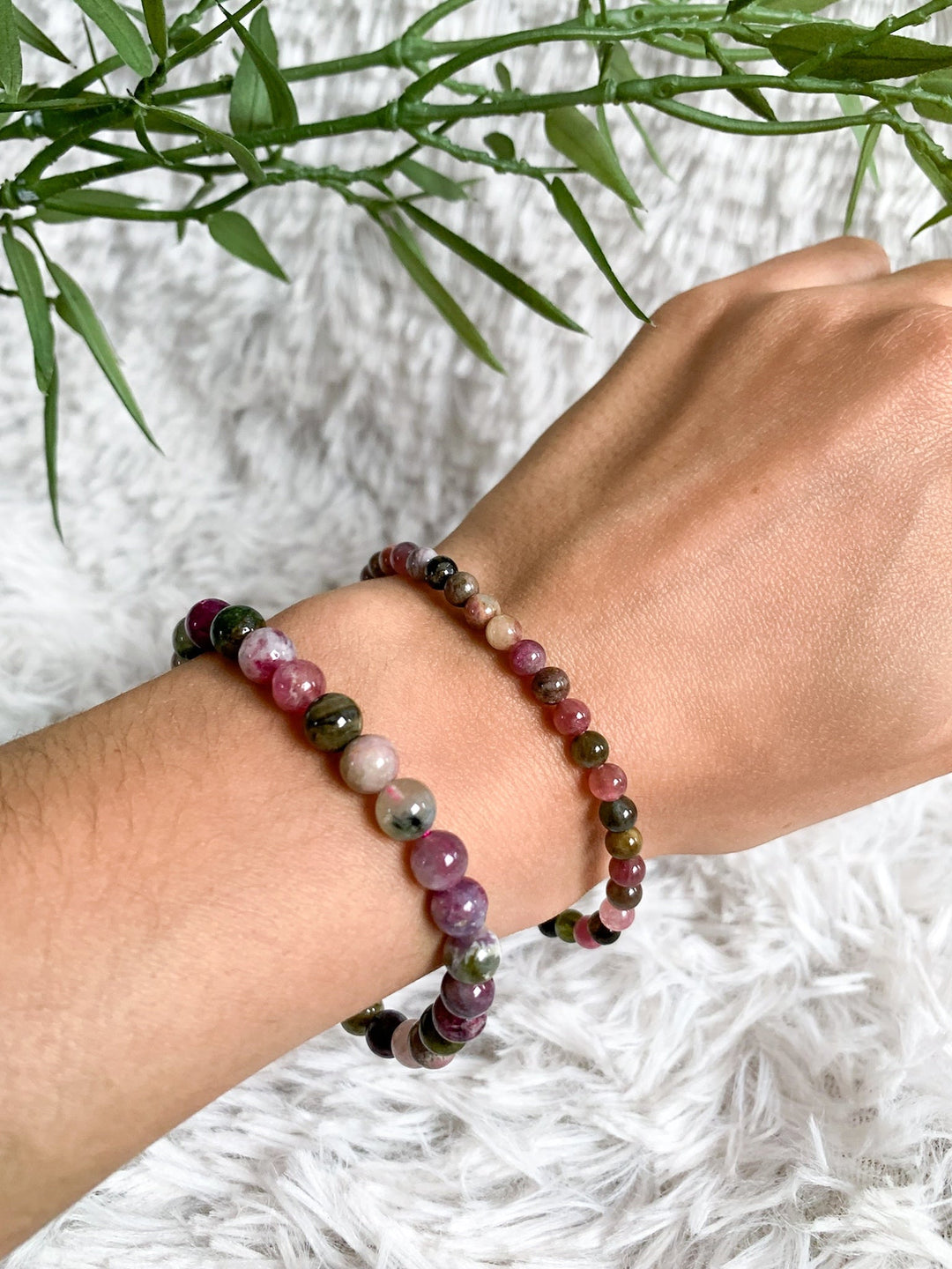 Bunter Turmalin Armband - SoulGlow - Armband, balance, Erholung & Wohlbefinden