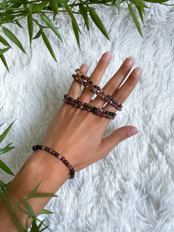 Bunter Turmalin Armband - SoulGlow - Armband, balance, Erholung & Wohlbefinden