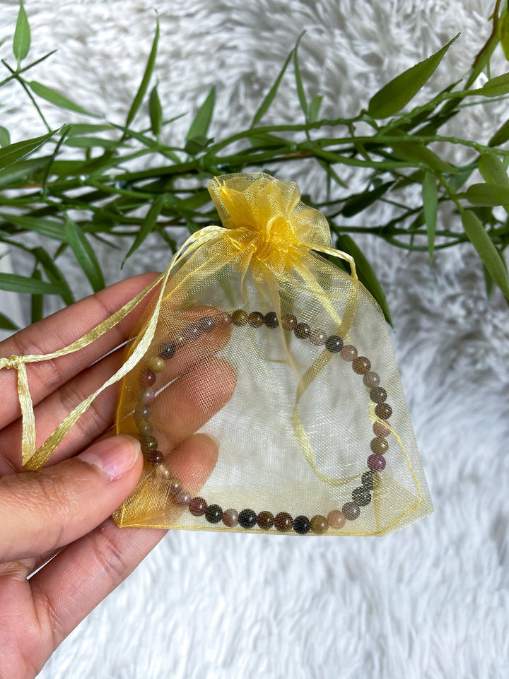 Bunter Turmalin Armband - SoulGlow - Armband, balance, Erholung & Wohlbefinden