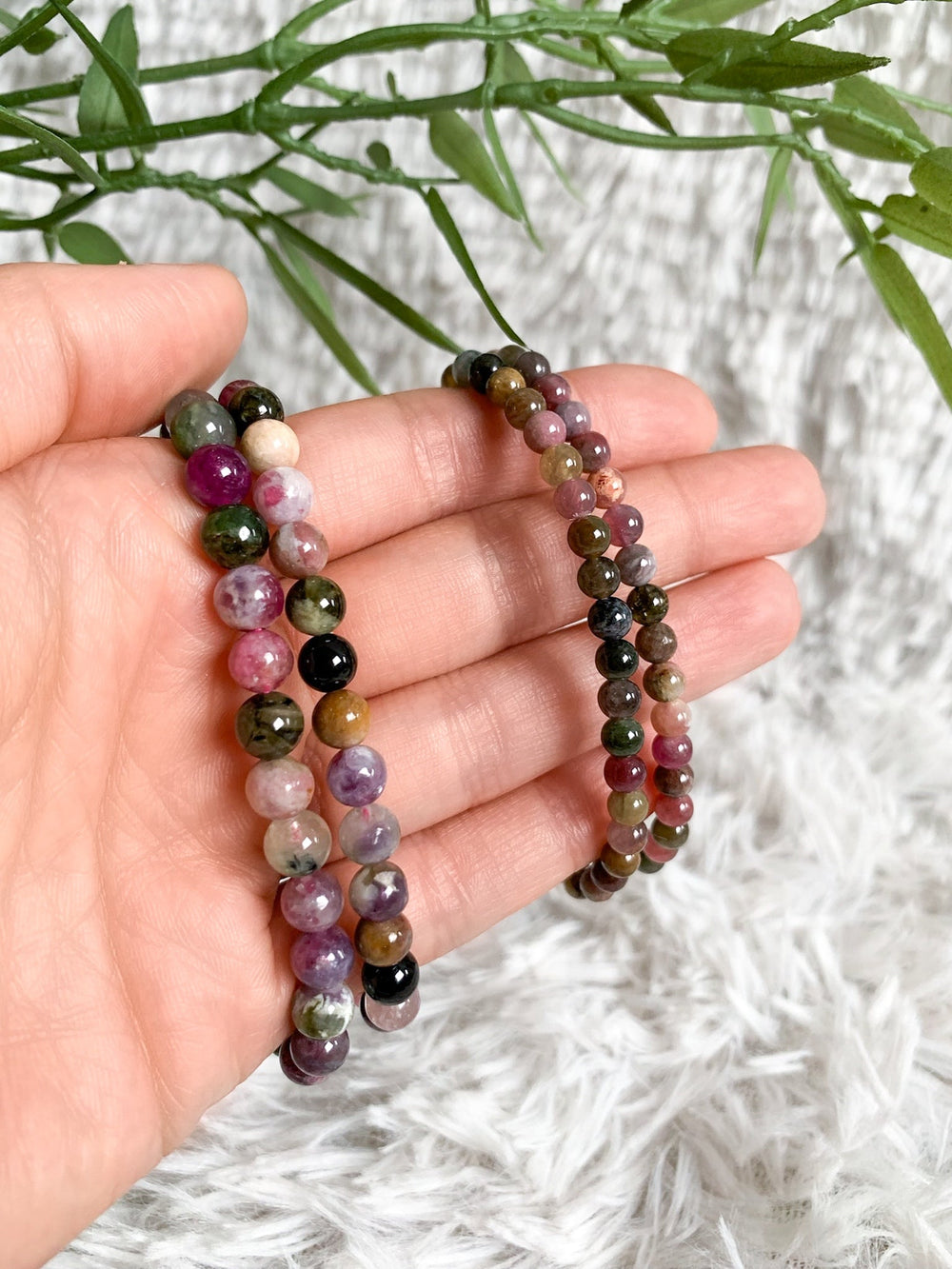 Bunter Turmalin Armband - SoulGlow - Armband, balance, Erholung & Wohlbefinden